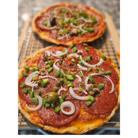 Buttery & Garlicky Cauliflower Crust Pizza