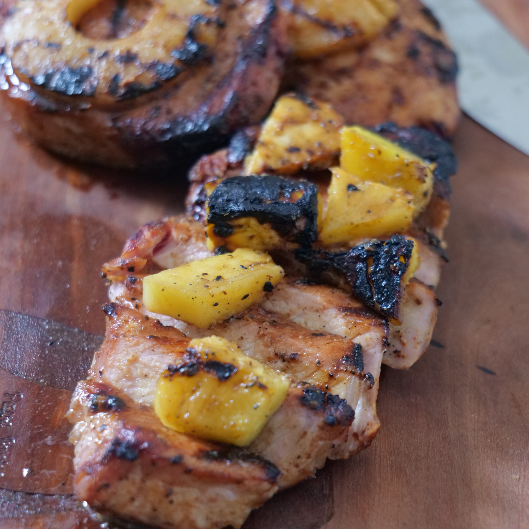 Smoked Pineapple Chicken & Chops